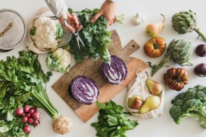 Plant based diet a picture of vegetables on a table